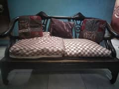 2 Seater Wooden Sofa , Strong and Good Condition