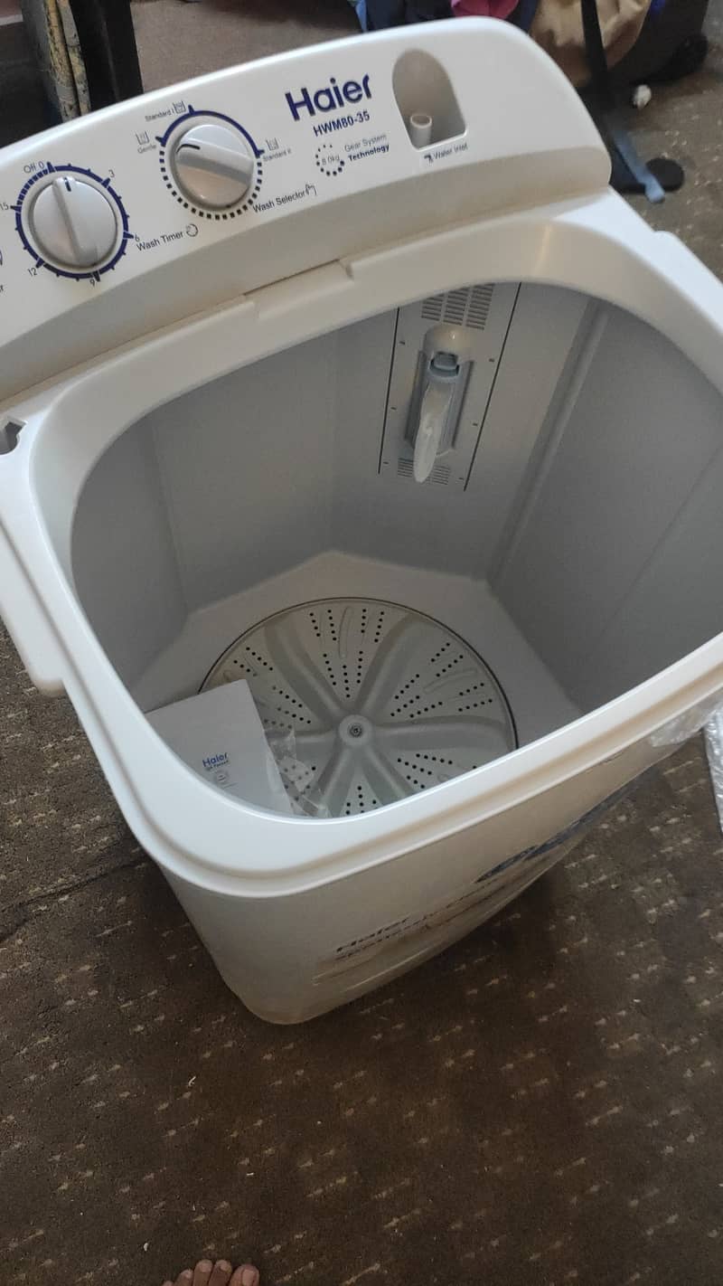 washing machine Haier single tub and Fibre Plastic Jumbo Size Dryer 3