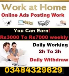 online jobs Available for males and female