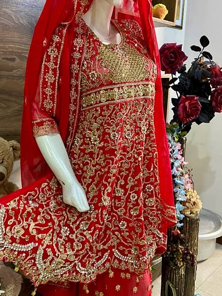 Bridal Dress | Wedding Dress |  Mehndi Lehnga | Designer Bridal maxi* 5