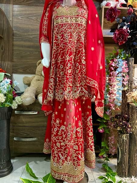 Bridal Dress | Wedding Dress |  Mehndi Lehnga | Designer Bridal maxi* 6