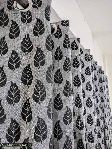 1 Pc leather printed curtain 1