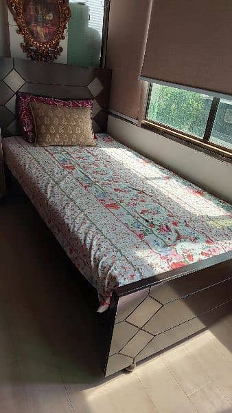 single bed pure wood 1