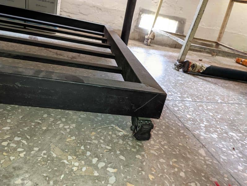 Metal Bunk bed matte black 3 in 1 6