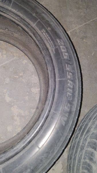16 size used tubeless tyre 1