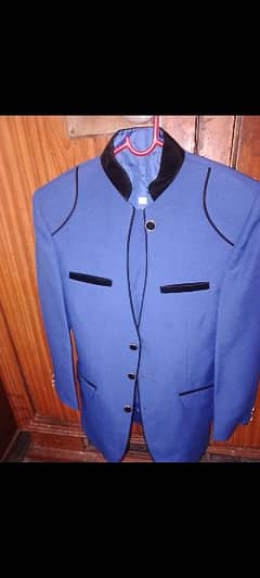 blue pent coat