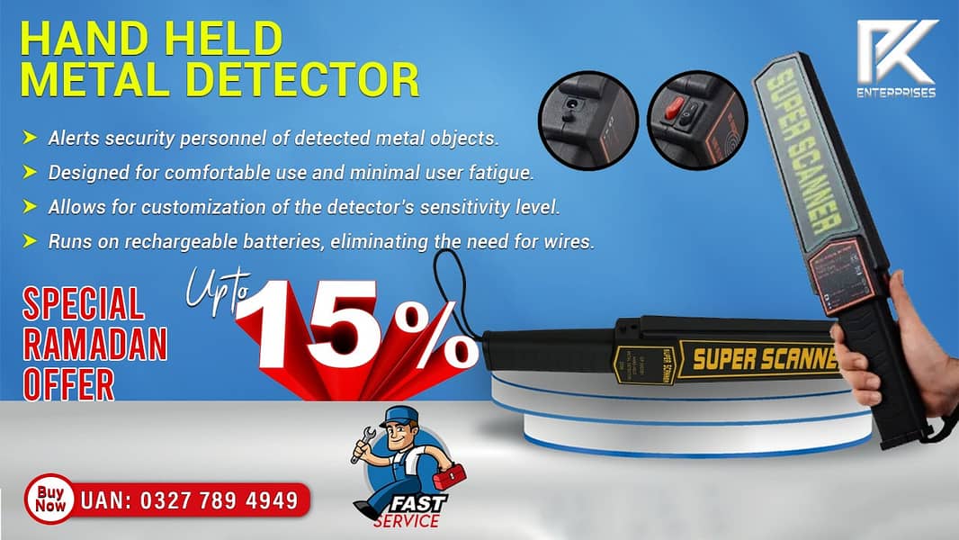 Hand Held Metal Detector super Scanner Security All Brands Avalible 0