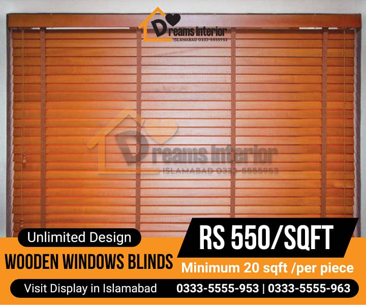 Window blinds in Islamabad price Wooden window blinds in Islamabad 12