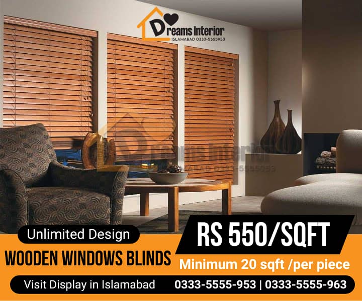 Window blinds in Islamabad price Wooden window blinds in Islamabad 13