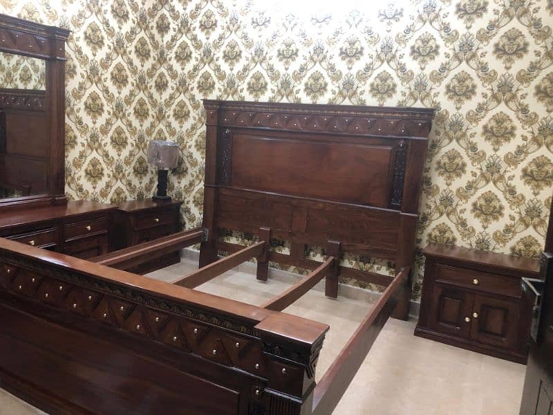 Pure Tali wood Bed set  *Gujrati Design* 0