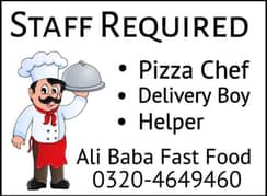 Pizza Chef,Helper,Rider Urgent Required