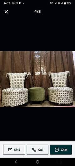 Sofa set and Chairs