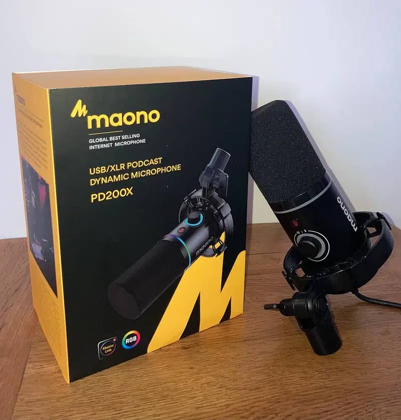 Maono pd200x dynamic podcasting microphone youtube voice recording mic 3