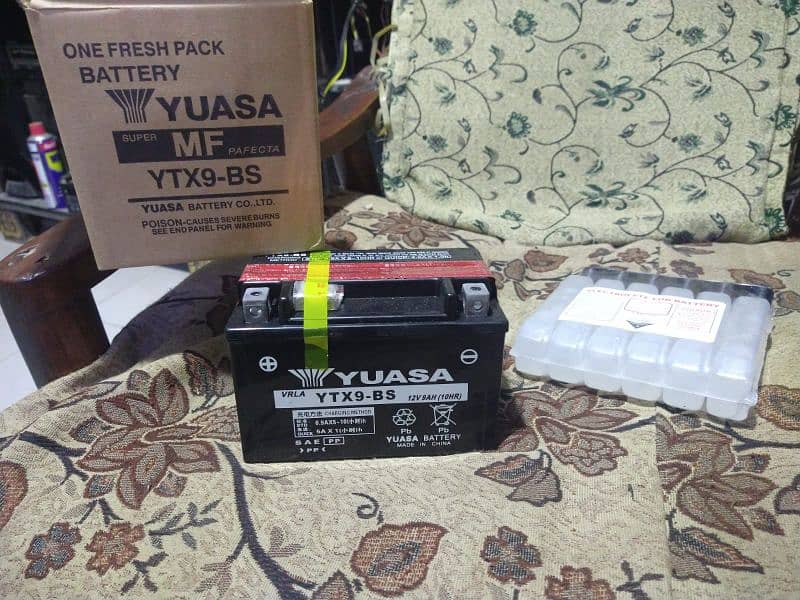 sports bike battery heavy bike battery yuasa ytx9-bs for all type bike 2