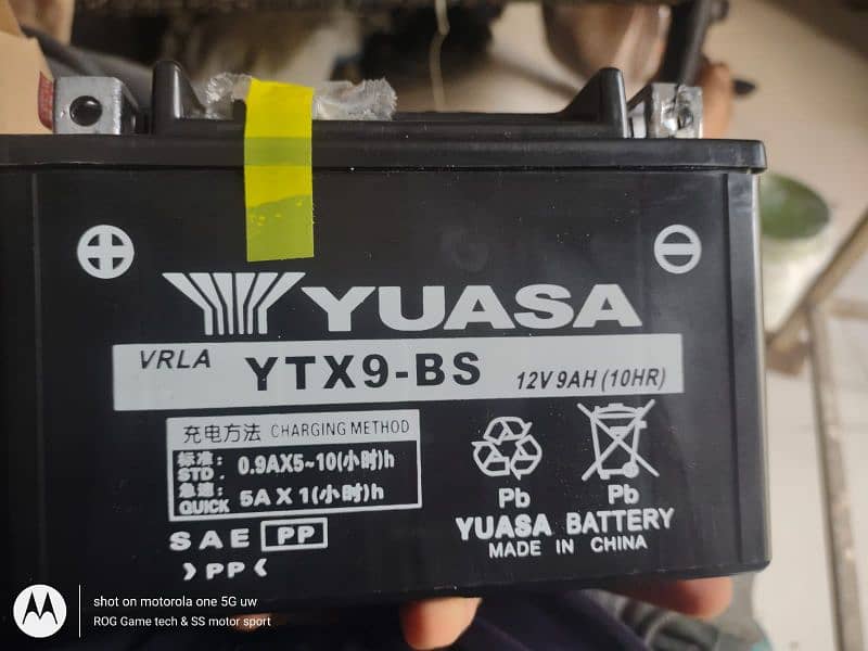 sports bike battery heavy bike battery yuasa ytx9-bs for all type bike 5