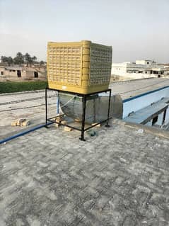 evaporative cooling system/ air chiler and duct system