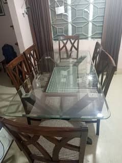 pure sheesham dinning table (6 seater)