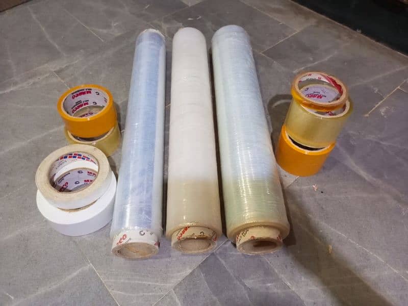 stretch roll adhensive tape and all packaging material available 0