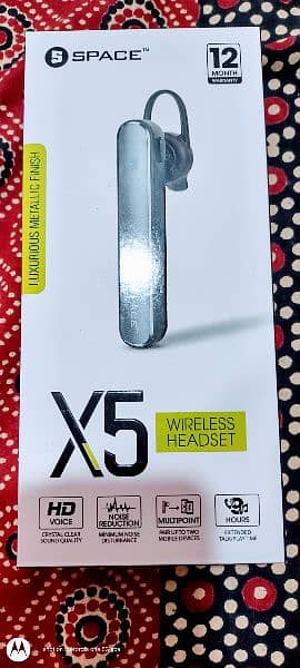 Space X5 WIRELESS BLUETOOTH HEADSET 0