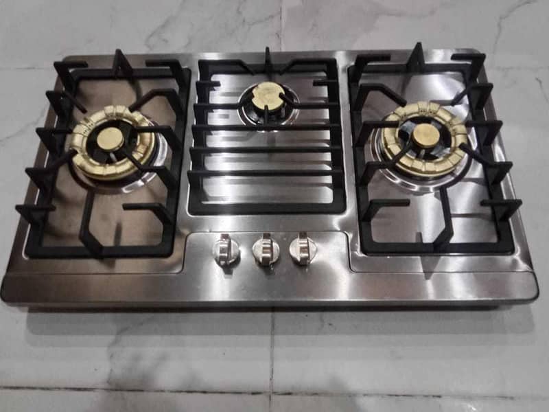 gray nite marble and 3D  automatic  stove 3