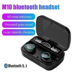 2024 TWS M10 Wireless Bluetooth Headset 5.3 Earphones Bluetooth 0