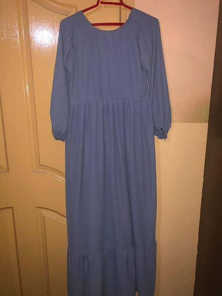 Only one time used,urgent selling ,Frock style abaya hand stitched 1