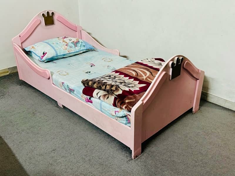 kids Bed in Deco Paint with Mattress 4