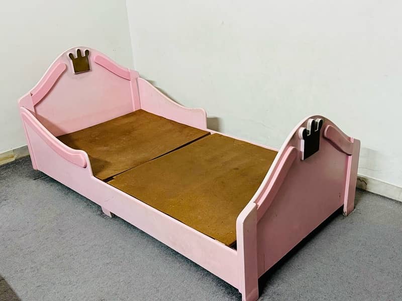 kids Bed in Deco Paint with Mattress 5