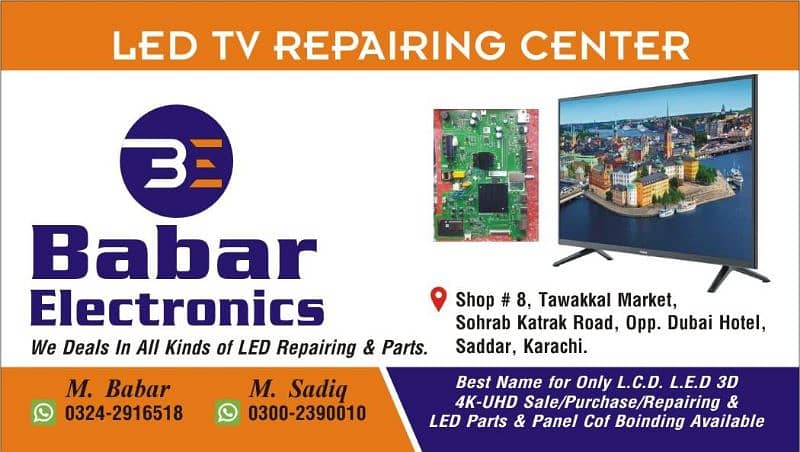 all brands led tv parts and panel repairing available 4
