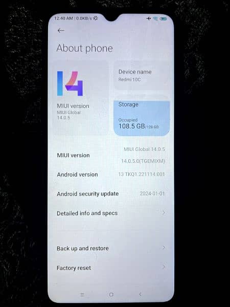 Xiaomi Redmi 10c 4+2/128 PTA APPROVED with Box 1
