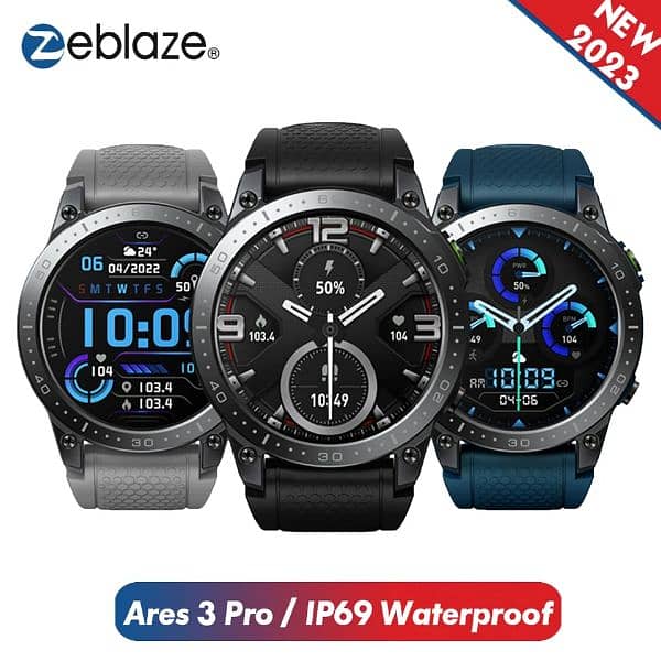 Zeblaze Ares 3 Pro Health Monitor Smartwatch 400mAh Sports Watch 1