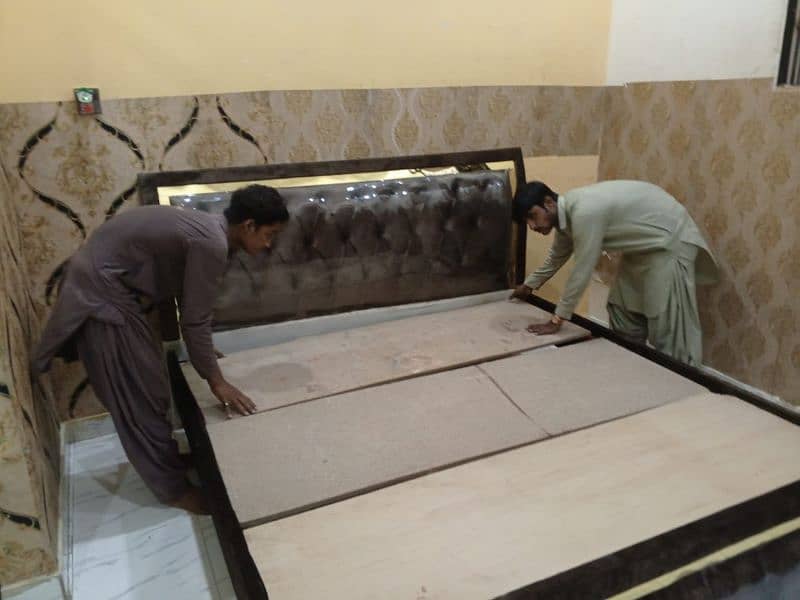 King bed/ double bed set /king size bed set/wooden bed set / Furniture 4