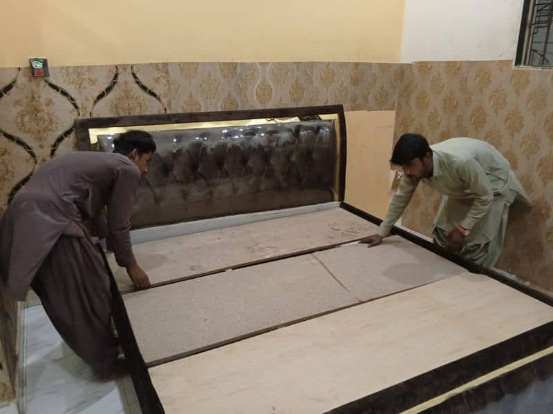 King bed/ double bed set /king size bed set/wooden bed set / Furniture 3