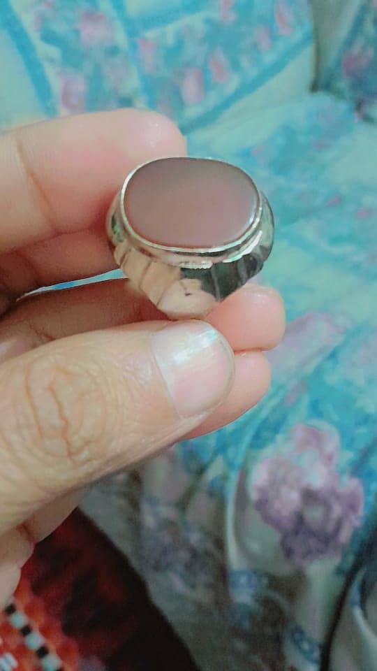 2 Irani Aqeeqs silver Rings Italian style 0