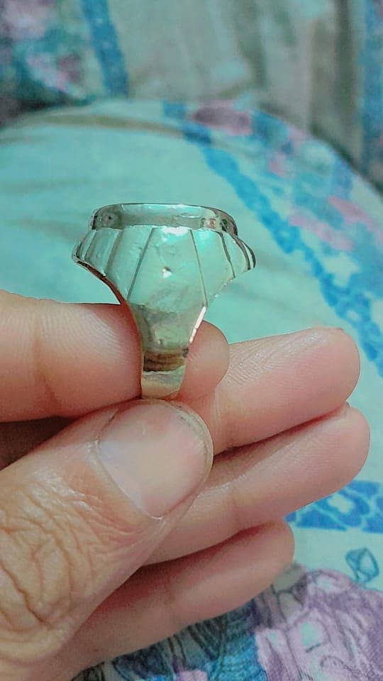2 Irani Aqeeqs silver Rings Italian style 1