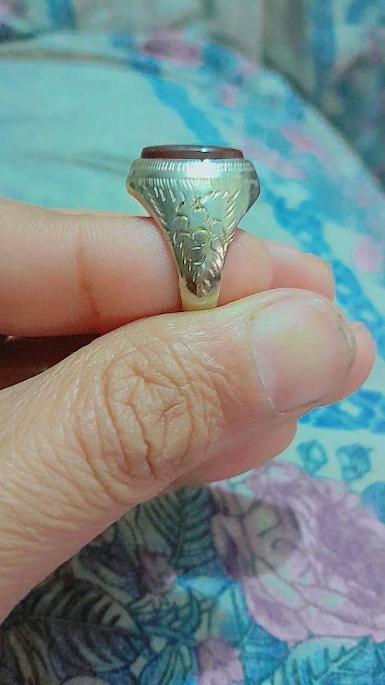 2 Irani Aqeeqs silver Rings Italian style 3