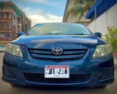 Toyota Corolla Gli Model 2009 Manual Strong Blue Petrol first owner.