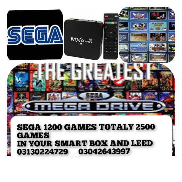 BEST ON SEGA 1200 GAMES IN SMART BOX 0