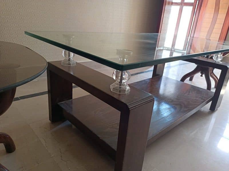 ~Centre table with two side tables. 2