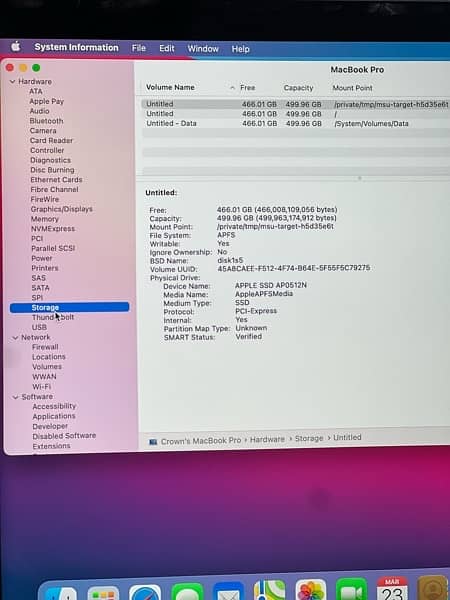 MacBook Pro 2020 || Core I7 ||16/512 Touchbar 6