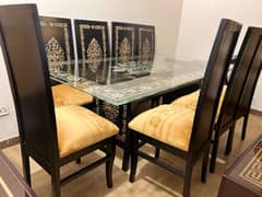 Elegant 8 chairs dining set few months used