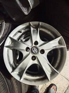 Alloy rims 15 inch 4 nuts 100 pcd