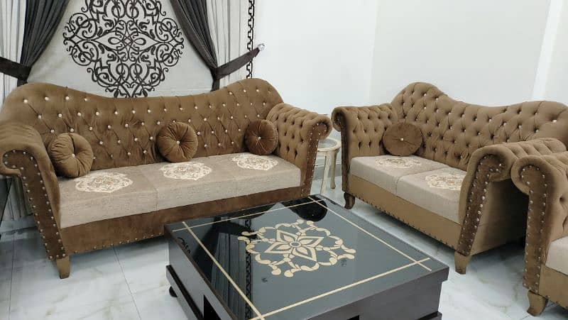 sofa set/8 seater sofa set/L shape sofa/corner sofa/center table set 2