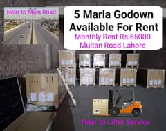 5 marla warehouse,Godown For Rent