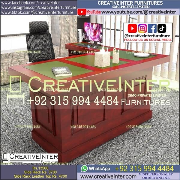 Metal Office table reception desk chair sofa conferenc meeting working 1
