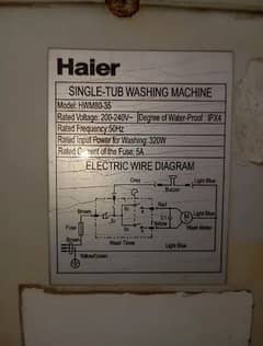 HAIER WASHING MACHINE 0