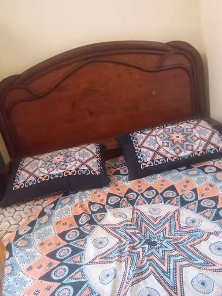 King Sized bed with matress along with huge storage box 1