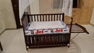 Baby Cot with mattress and net
