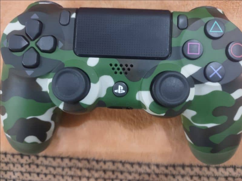 PS4 Controller Green Camouflage 0