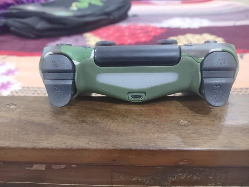 PS4 Controller Green Camouflage 1